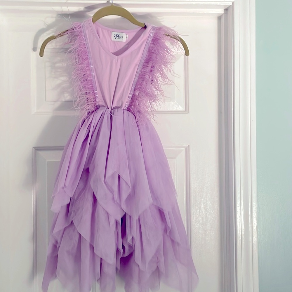 Lola and the Boys Purple party dress
